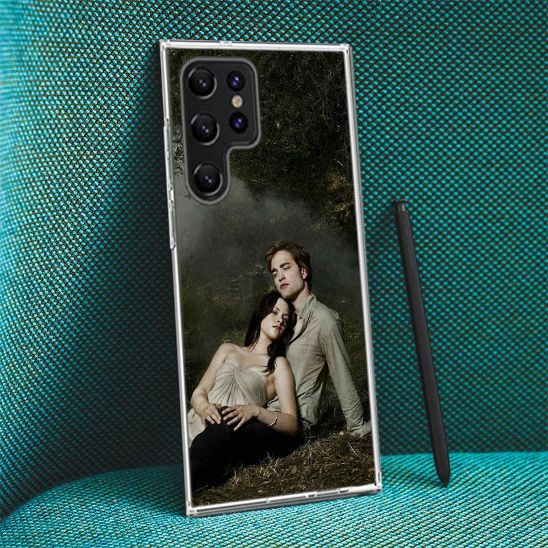 Team Edward Jacob Twilight Capa Phone Case For Samsung S26 Ultra S25 Edge Galaxy S23 S21 S20 S24 FE S22 S10 Plus Cover Clear TPU