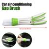 Multifunction Car Air Vent Cleaner Mini Double-end Micro Fiber Vent Duster Removable Cloth Cover Portable Cleaning Brush For Car