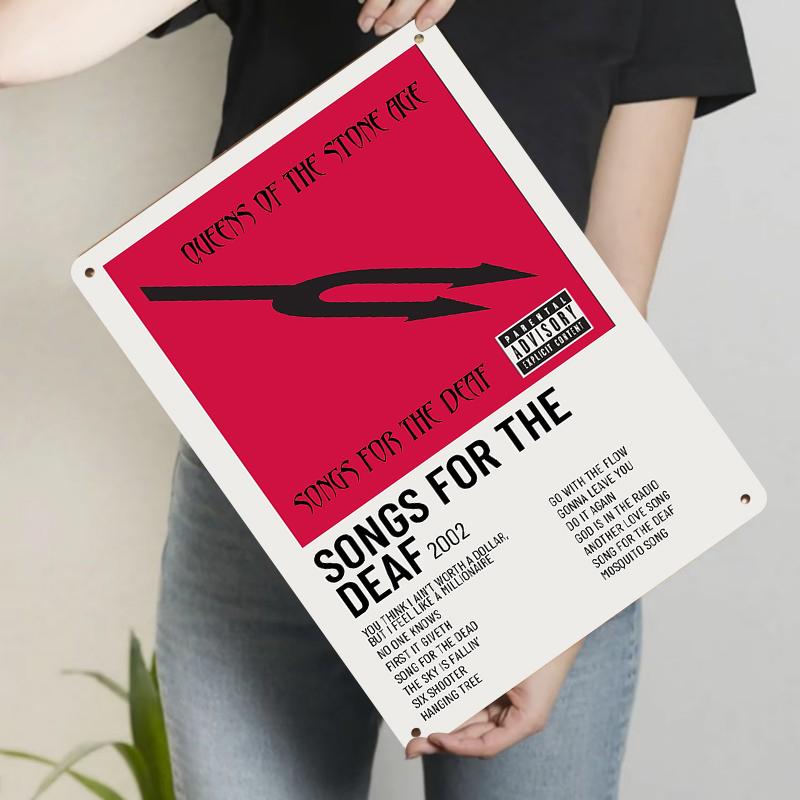 

Queens Of The Stone Age Songs For The Deaf Album Cover Art Custom Metal Tin Sign Wall Decor 20x30cm（7.8x11.8inch）