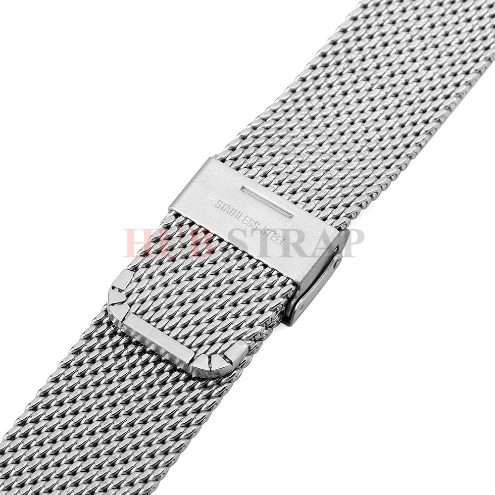 Schnellwechsel Milanese 1.0 Mesh Armband Universelles Armband 3 mm Dicke für Seiko 18 mm 20 mm 22 mm 24 mm Edelstahl-Uhrenarmband
