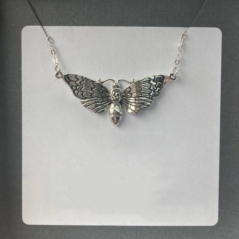 Gold or Silver Death's-head Hawkmoth Necklace for Cross-border Trade