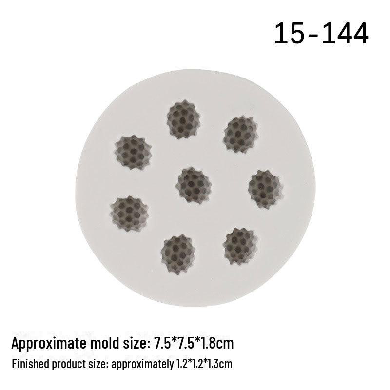 Silicone Fruit Set Mold for Fondant, Cake, and Chocolate Decorations