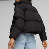 Puma Classics Oversized Puffer Jacket SS23 Solid Color Letter Print Zipper Stand Collar Long Sleeve Down Jacket Women Jacket Black 621693-01