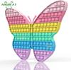 40Cm Big Size Rainbow Butterfly Top Push Fidgeting Toys  Stress  Toy For Kidss Kids Simple Dimple Unwind Game Ahdh