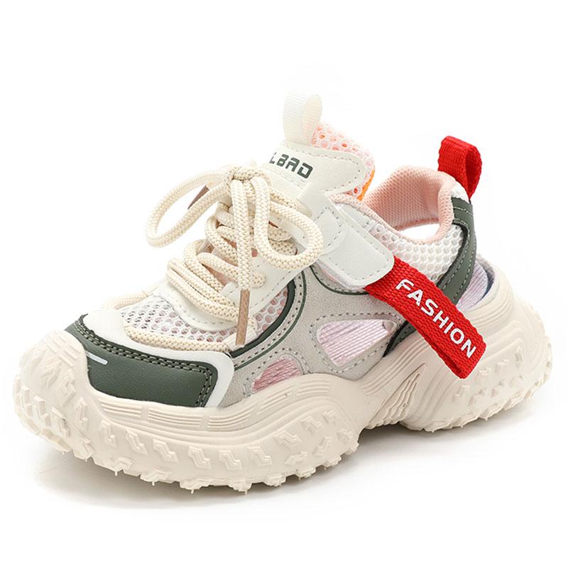 

26-36 Children s Breathable Fashionable Sports and Leisure Shoes Frame Shoes Hollowed Out Children s Shoes Dad Shoes 36 зелёный/бежевый