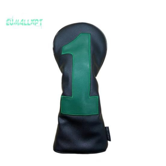 Golfschlägerkopfbedeckung aus Kunstleder – für Driver, Fairwayhölzer, Hybride Nr. 1/3/5/U, weiches Samtfutter, Putterkopfschutz