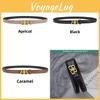 Leather Belt Fashion For Women With Alphabet Buckle For Business And Casual Wear
