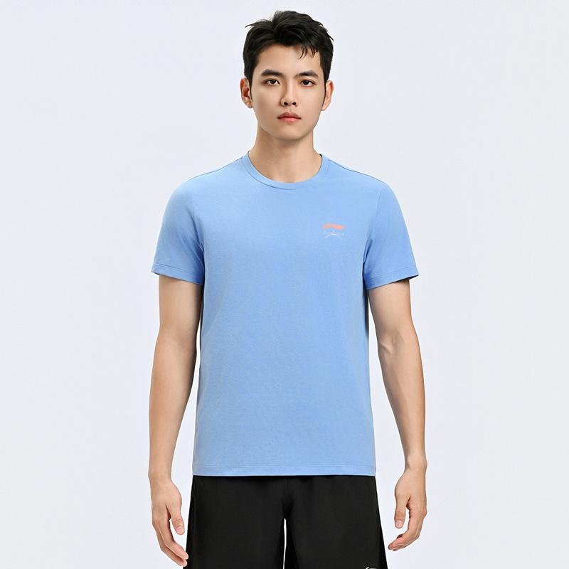 Li Ning Table Tennis Elite Series National Team Round Neck Comfortable Casual Quick Dry Breathable Lightweight Short Sleeve T-Shirt AHSW063-2