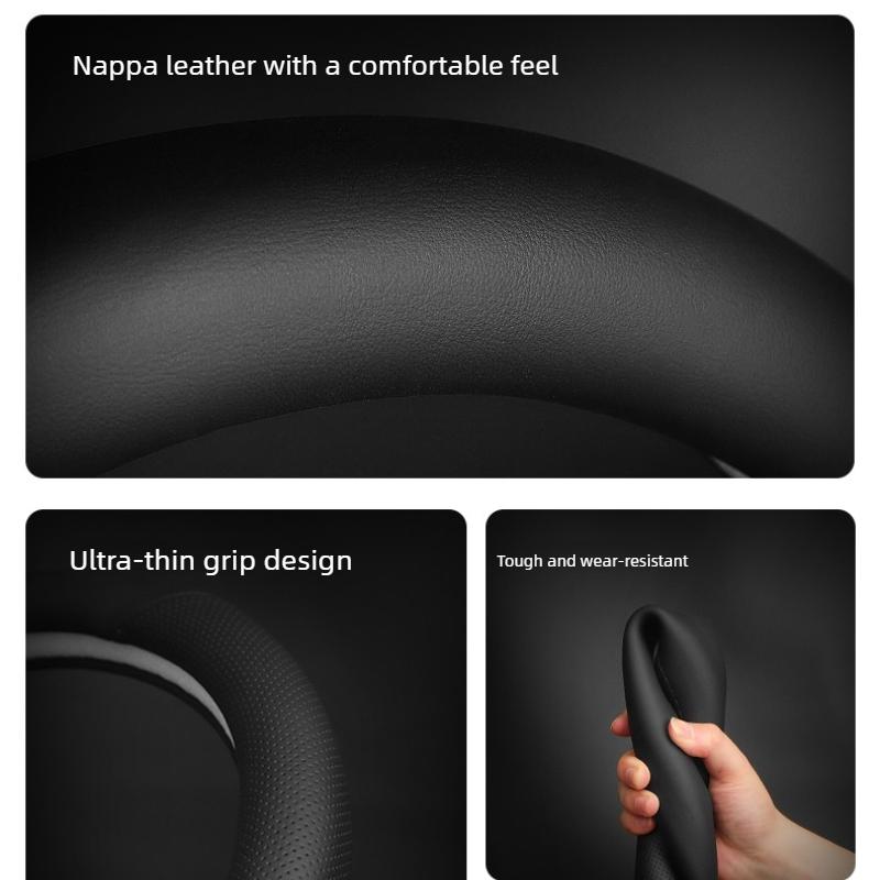 VZH5 Leather Car Steering Wheel Cover for Honda CRV Accord Jazz City Pilot ZRV HRV 2025 2026 Accessories Honda Steering Wheel Cover