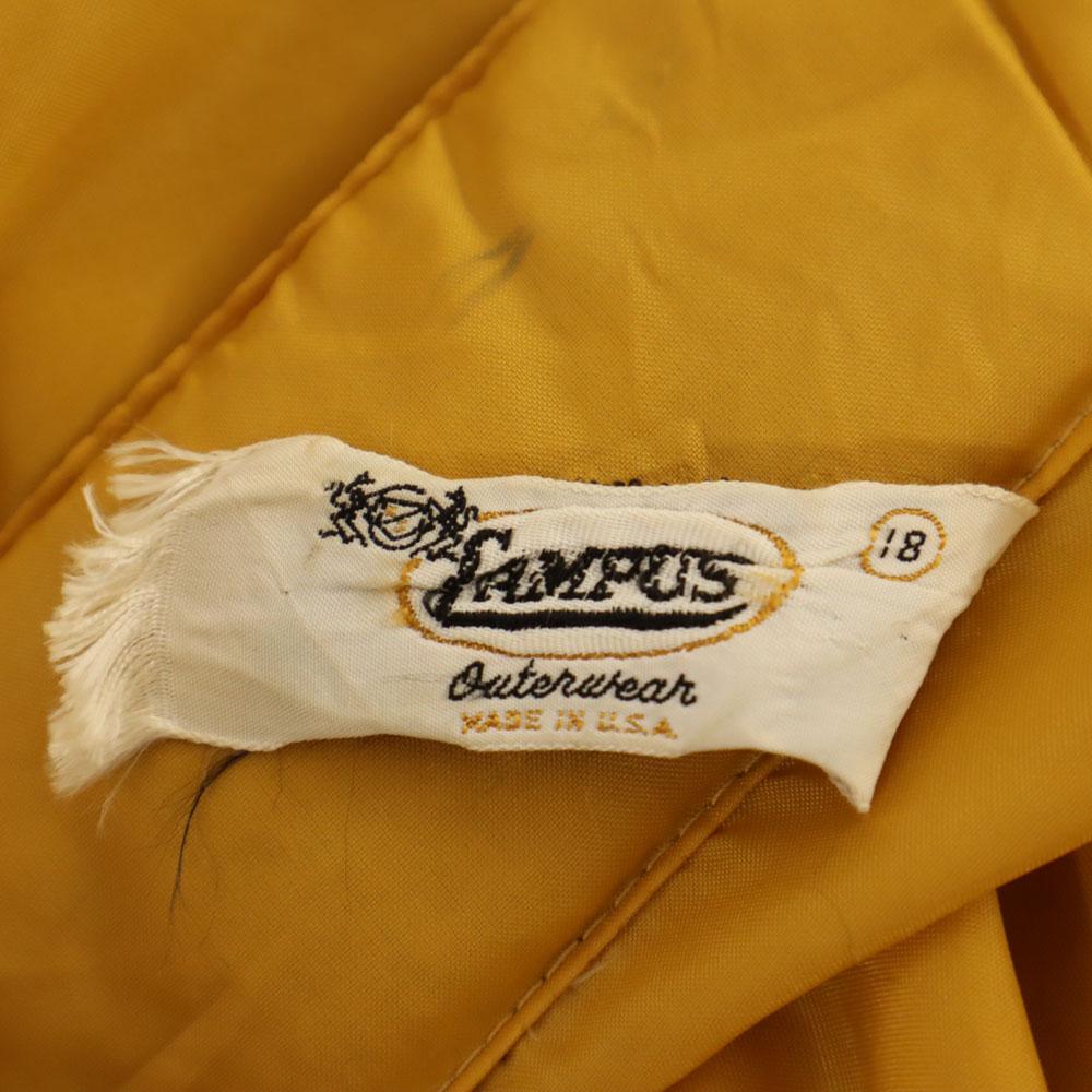 CAMPUS 60s Vintage USA made Talon Zip Zip up Jacket 18 yellow Men's Used