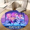 1pc KPop Demon Hunters2 Design Printed Area Round Carpet for Bedroom Living Room Home Decor Rugs Mat Non Slip Mat Rug for Bedside