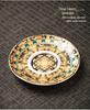 Rotating Sancai Gaiwan: Enamel Color Mutton Fat Jade Porcelain Tea Bowl with Lid for Kung Fu Tea Brewing.