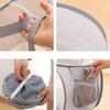 For Sturdy Mesh Laundry Hamper Basket Bag Pop up Basket with Side Pocket for Laundry Room Bathroom Kids Room College Dorm or Tra
