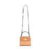 Lee Radziwill Premium Color Block Leather Shoulder Crossbody Handbag Mini Women's Brown 89524-202