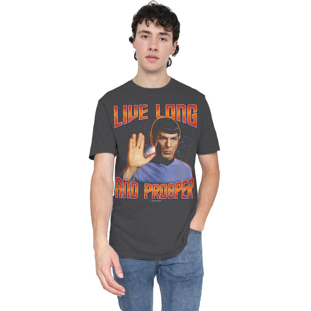 Star Trek Unisex Adult Original Live Long and Prosper T-Shirt