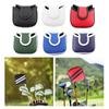 Wear Resistant Golf Mallet Putter Cover Soft PU Leather Headcover Sleeve for Golf Club Protection on the Course