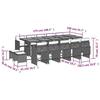 VidaXL Garden Dining Set and Cushions 15 Pcs Beige 3277947