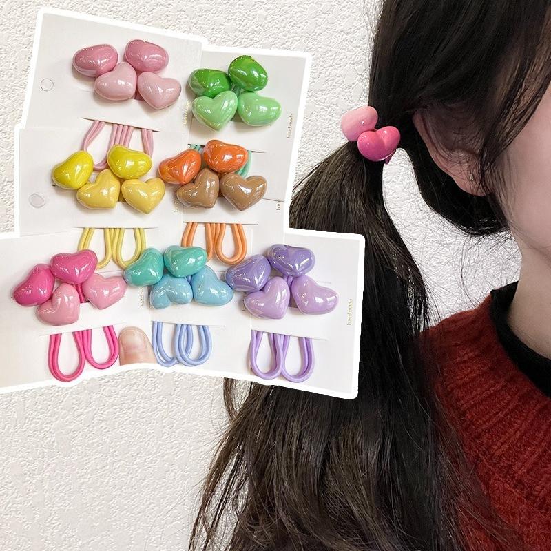 Kristallkaninchen Doppelköpfiges Gummiband Kinderwickel Langes Haarseil Koreanische Version Funkelndes elastisches hochwertiges Kopfseil
