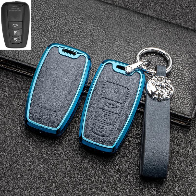 Full-Cover Metal Key Case for Toyota Corolla, RAV4, Rongfang, Wilanda, Levin, Camry