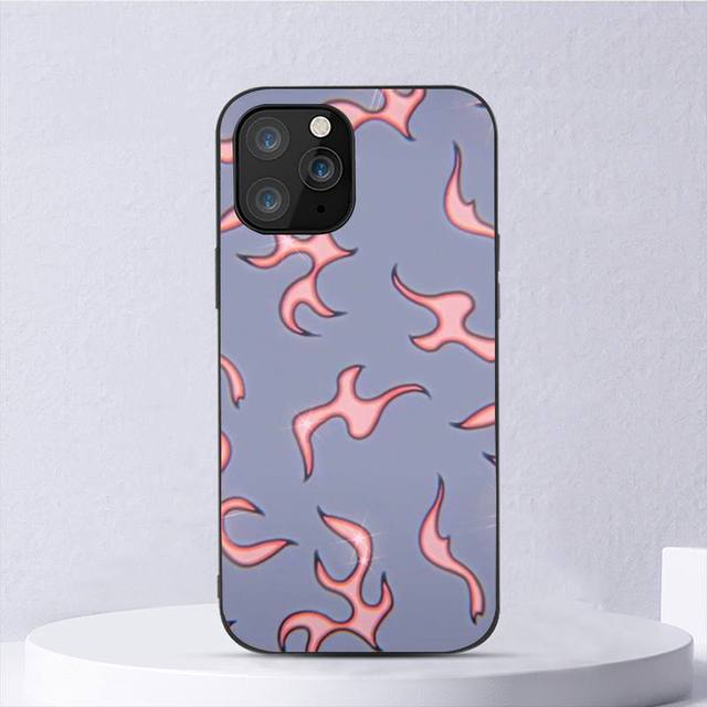 

Чехол для телефона Blue Red Flame Fire для Iphone 11 12 Mini 13 14 Pro Xs Max X 8 7 6s Plus 5 Se Xr Shell iPhone13PROMAX