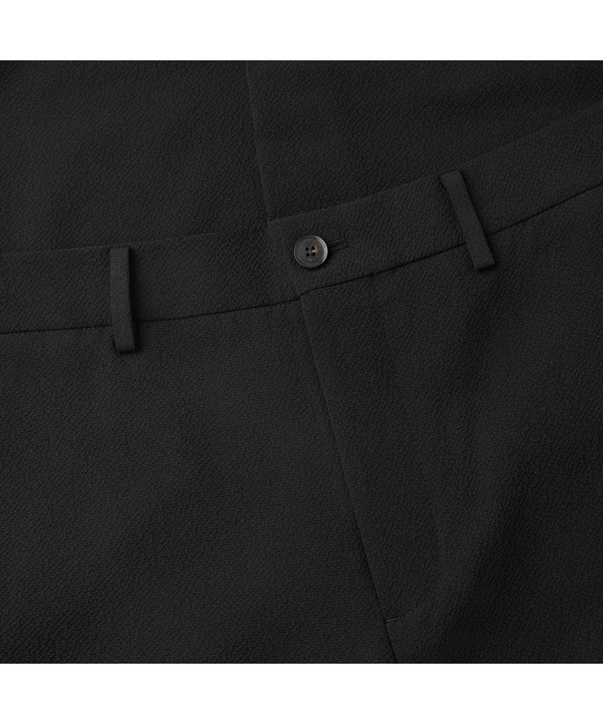 Keoseuuteommellou Black Loose Fit Seersucker Pants Cwpam26324Bkx
