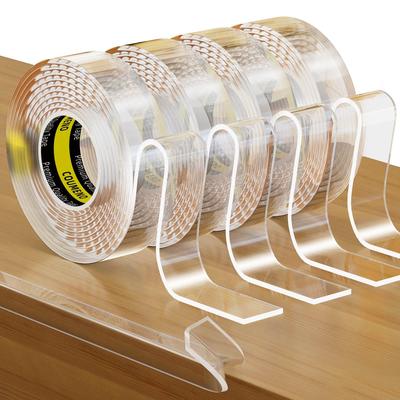 COUMENO 4 Rolls of Transparent Furniture Corner Protector Tape for and Classroom 3m 20mm 2mm Thick Home, Nursery, Kindergarten, Safety, Long, Wide,