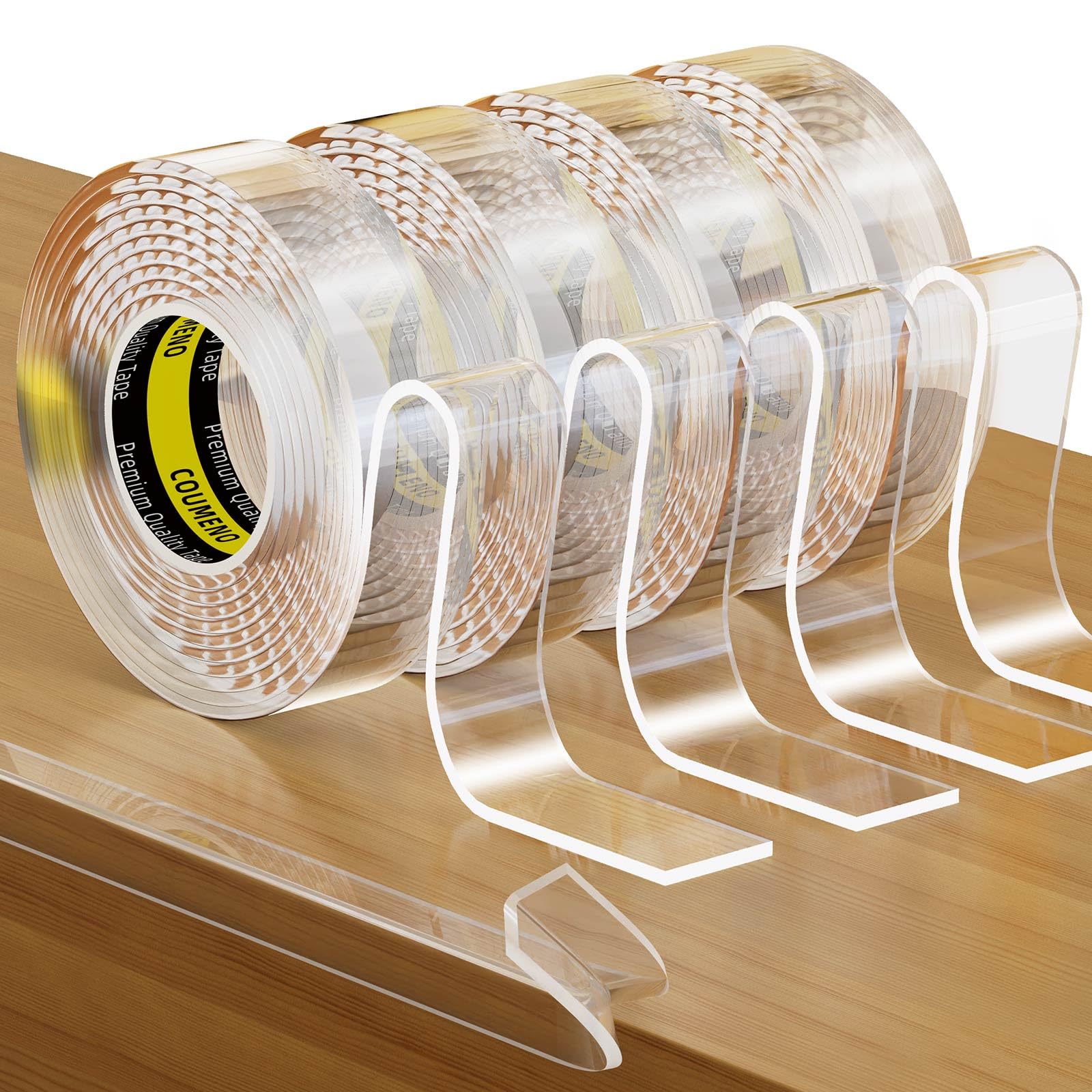 

COUMENO 4 рулона прозрачной ленты-протектора для углов мебели для и класса 3 м 20 мм толщиной 2 мм Дом, Детская, Детский сад, Безопасность, Длинная, Широкая,