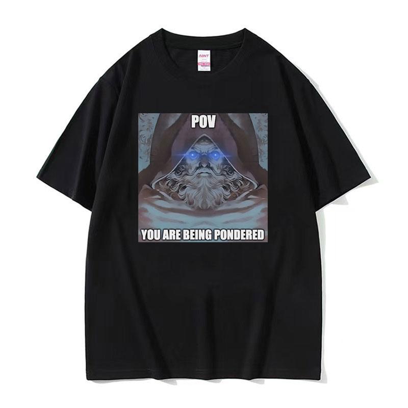 Shadow Wizard Funny T Shirt Testicular Torsion Meme Graphic Tee Shirt Men Women Retro Gothic Oversized Short Sleeve Tshirt Tops