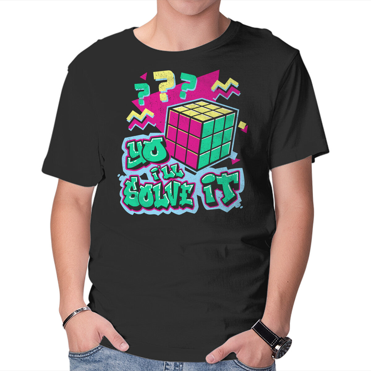 Unisex Crew Neck T-Shirt Yo I ll Solve It Graphic Short Sleeve Casual Tee XXL