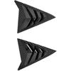 Compatible with Hyundai Elantra Avante Sedan 2011-2015 Rear ABS Carbon Fiber Side Vent Window Scoop Louver Trim Cover Auto Accessories