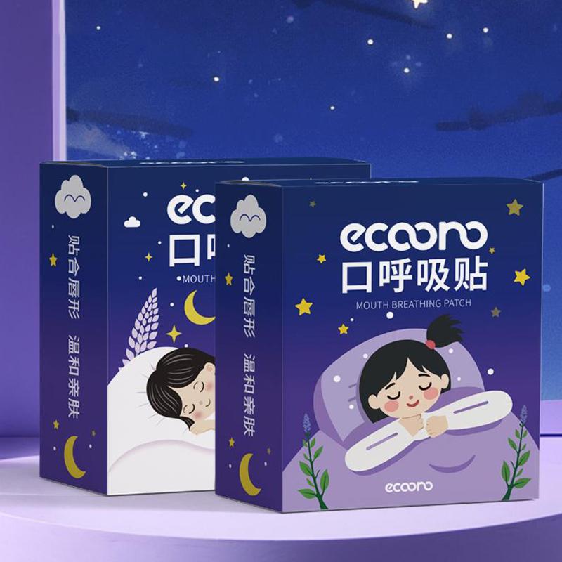 30 Pcs Cartoon Anti Snoring Nose Breathing Improving Patch Mouth Closure Tape Sleep Aid Breathing Stickers Mouth Ease Sleep Tape