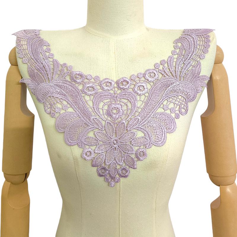 

Water-Soluble Polyester Lace Collar for DIY Clothing Accessories