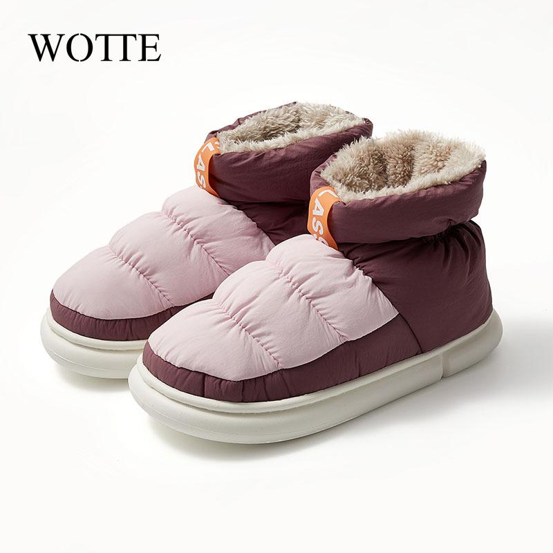 Fashion Winter Shoes For Men Boots Slip On Warm FurWinter Sneakers Men Snow Boots Waterproof Ankle Boots Chaussure Homme Mans Footwear