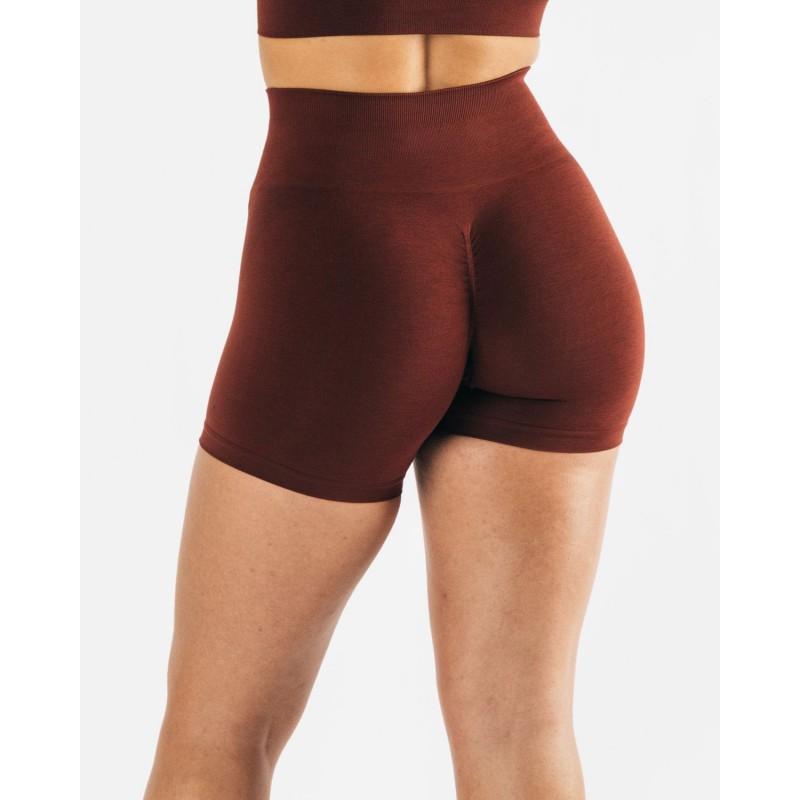 Seamless Side Jacquard Yoga Shorts Women Fitness Workout 3/4 Length High Waist Stretch Gym