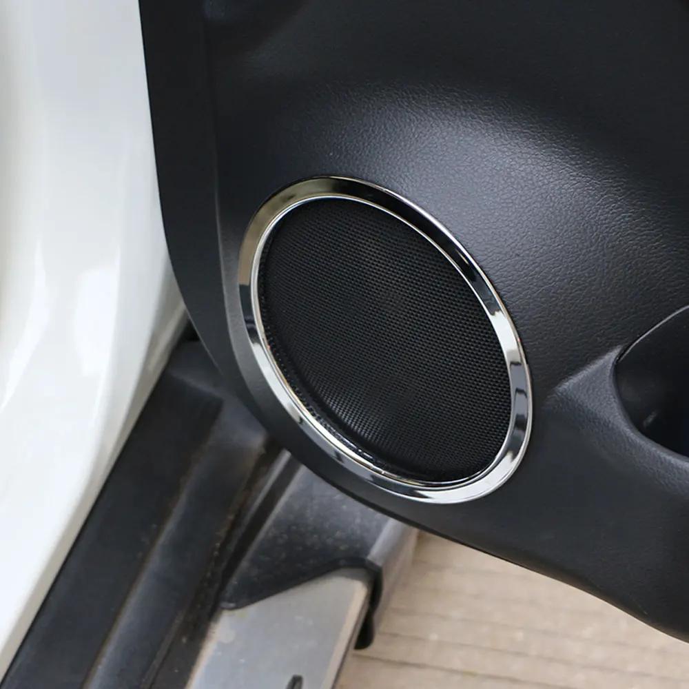 Car Door Radio Speaker Ring for Nissan X-Trail Xtrail T32 2014 - 2025 4Pcs ABS Stereo Cover Circle Sticker Accessories