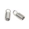 50 Stück Seile Schnur Quetsch-Endkappen Schnallen-Spitzen 2mm 3mm 4mm Halsketten Armband Verbinder Verschluss