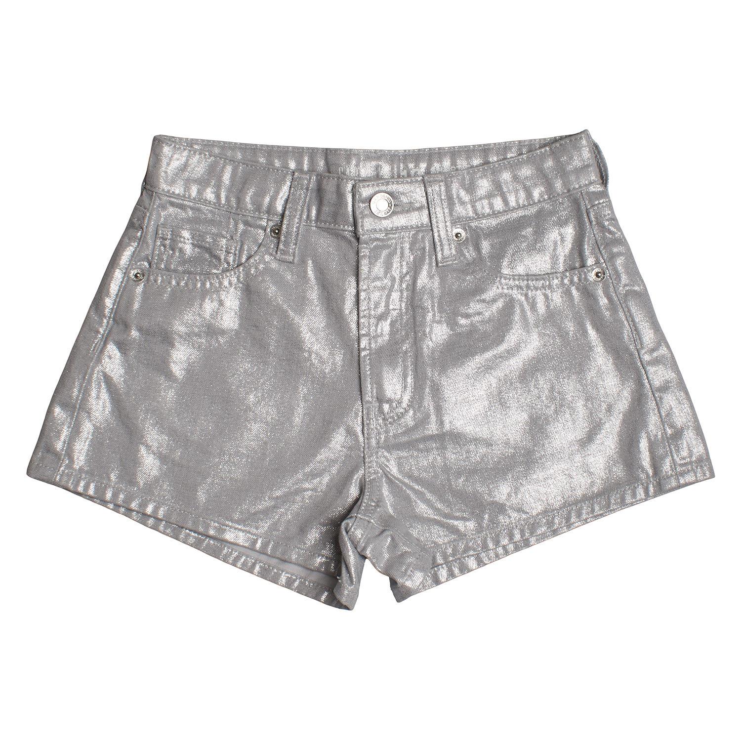 

Металлизированные шорты с высокой посадкой 624636 для девочки 10 AÑOS серебряный