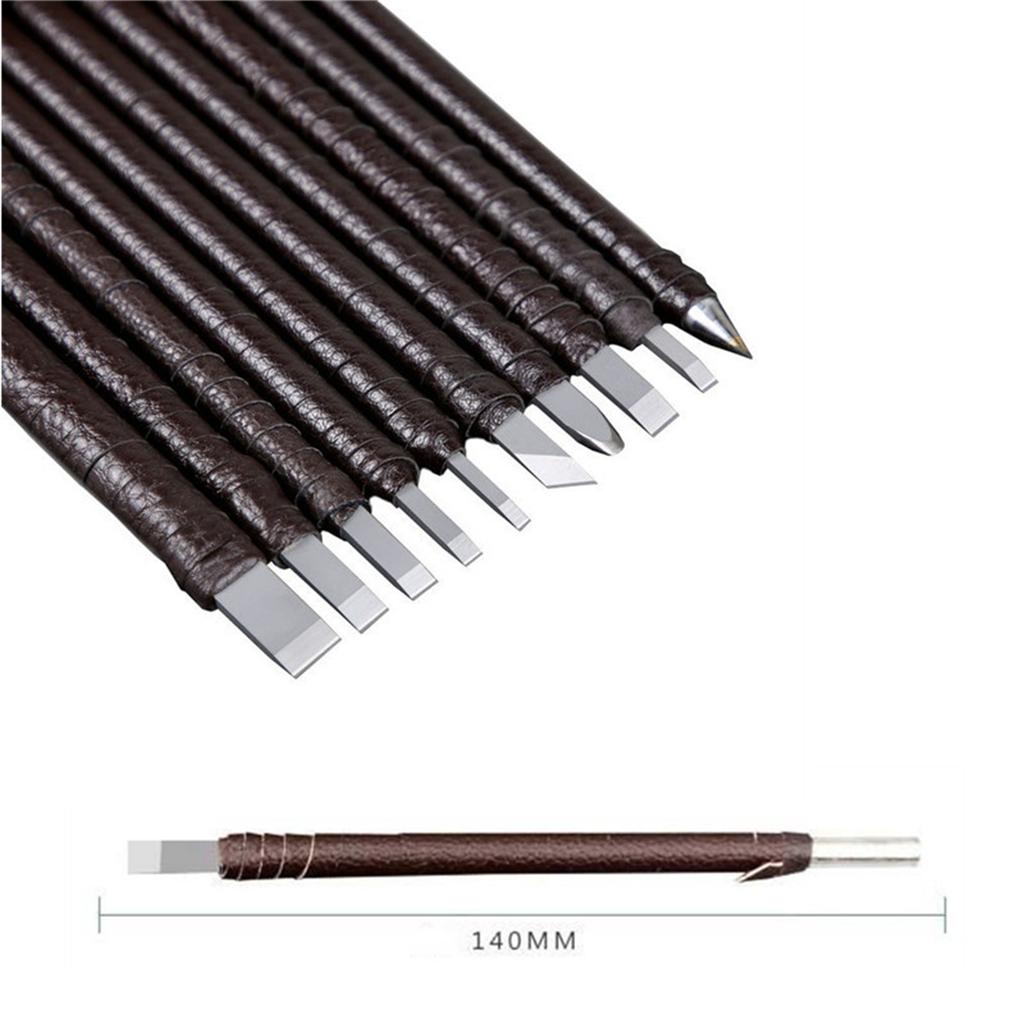 10pcs Carving Hand Tools Set Professional Tungsten Steel Carving Chisel-set Woodworking Carving Tool