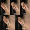ORSA JEWELS Shiny and Romantic 925 Silver Stud Earrings with a Heart Zirconia, the Ultimate Jewelry for Valentine's Day LZE55