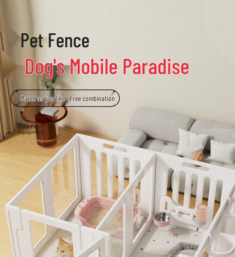 Panoramic Transparent Dog Barrier for Medium & Small Pets - Indoor Use
