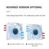 JONSBO SL-120 White/Black 120mm Case Fan 5V 3PIN ARGB Silent CPU Cooler Fan 4PIN PWM Serializable Reverse Fan