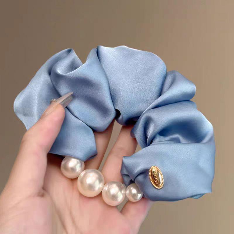 

Элегантные Жемчужины Большая Кишка Скранчи Резинка для Волос для Женщин Девушек Милое Украшение для Волос Держатель для Хвоста Резинка для Волос Аксессуары для Волос