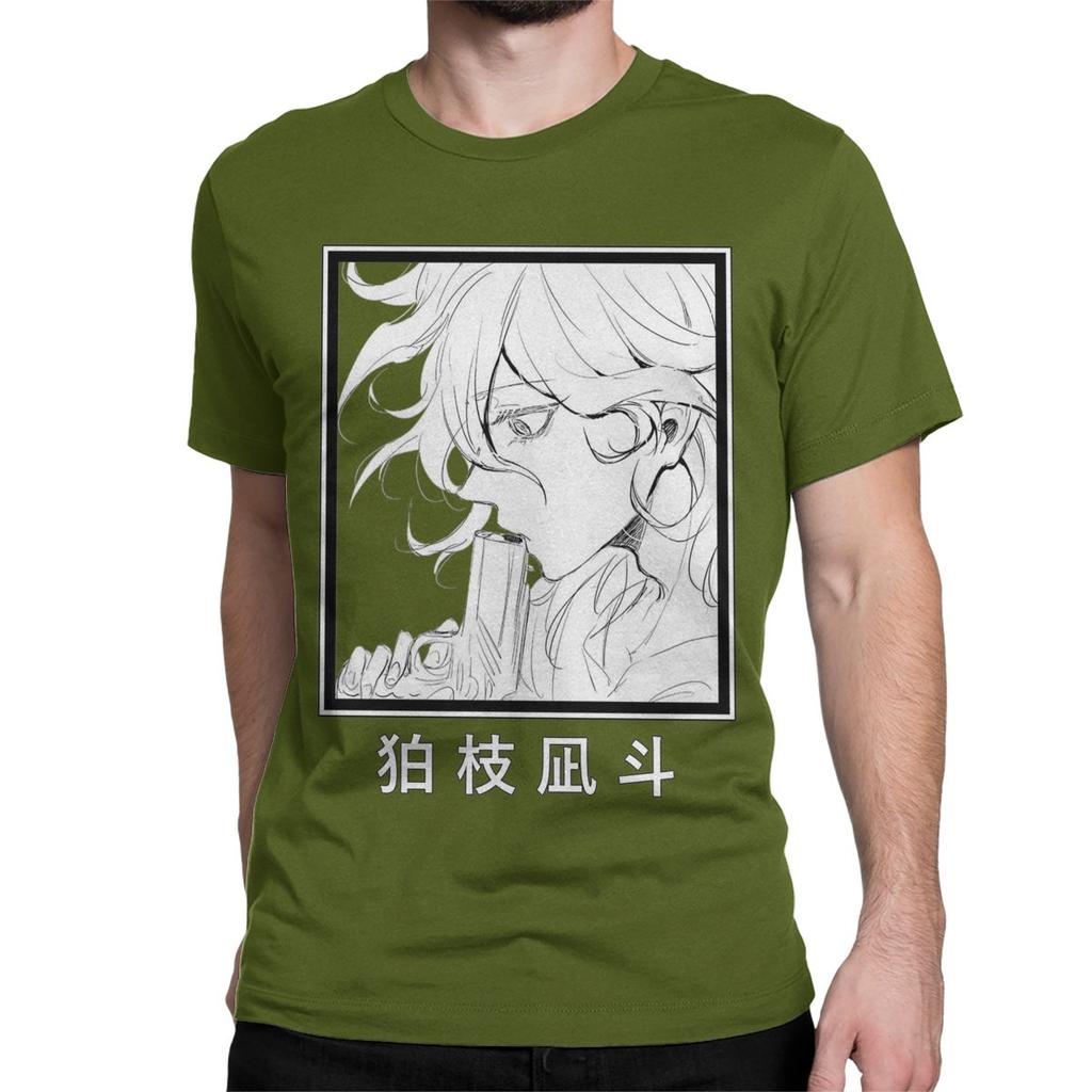Nagito Komaeda Gun Manga TShirts for Men Women Danganronpa Awesome Cotton Tee Shirt Crewneck Short Sleeve T Shirts Clothes