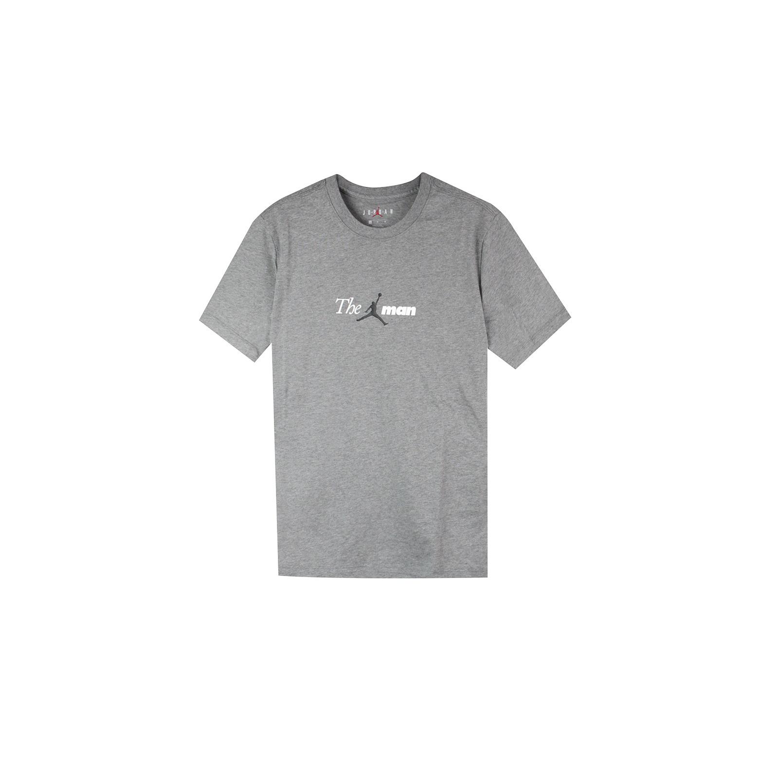 Air Jordan Round Neck Casual Short Sleeve Gray Men s AO0685-091 M