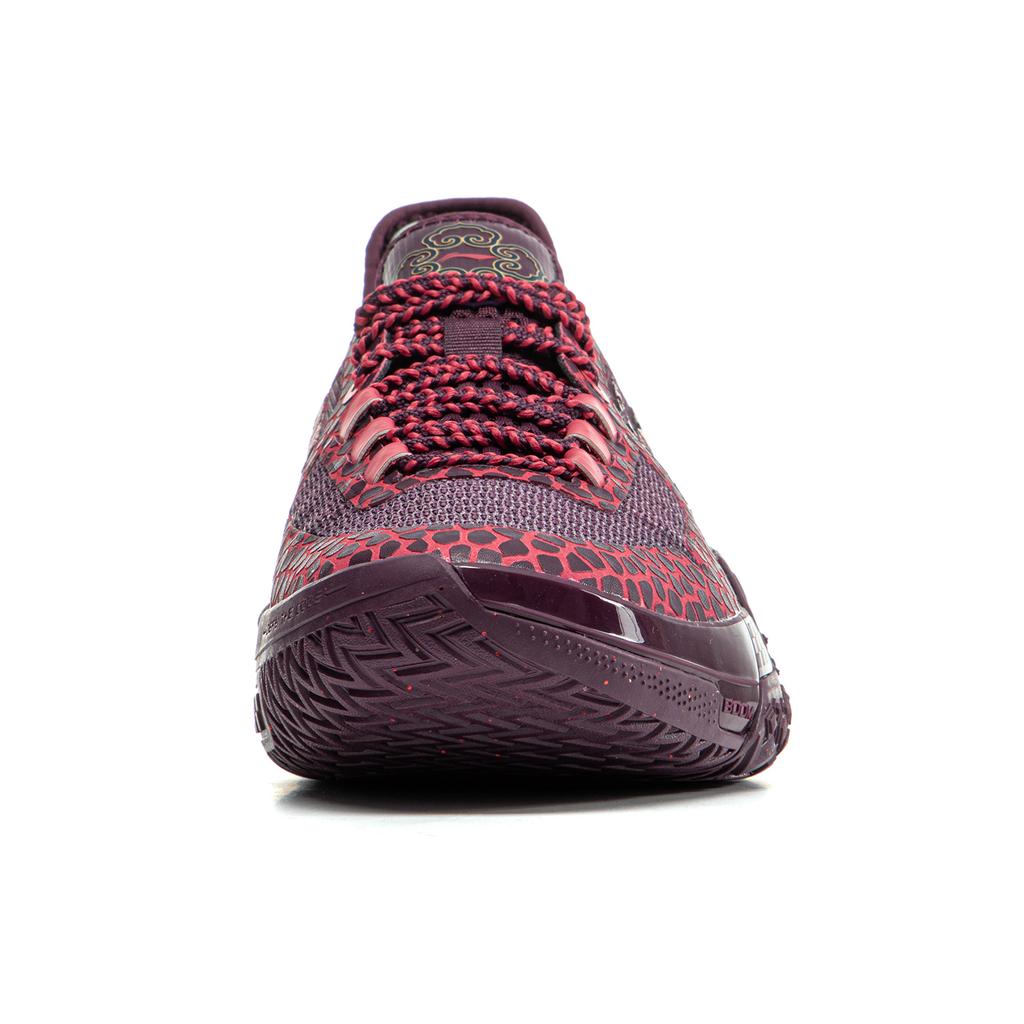 Li Ning Jiao Ao Sunset Purple Green Basketball Shoes Men Sneakers Red ABFU035-5