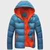 Jaqueta de Penas Masculina Slim Fit Curta Fora de Temporada - Estilo Inverno Grosso