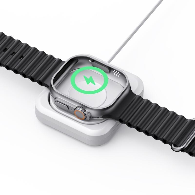 Adjustable Angle Wireless Charging For Watch 9/8/7/6/5/4 40mm 41mm 42mm Retractable Cable Charging Statino