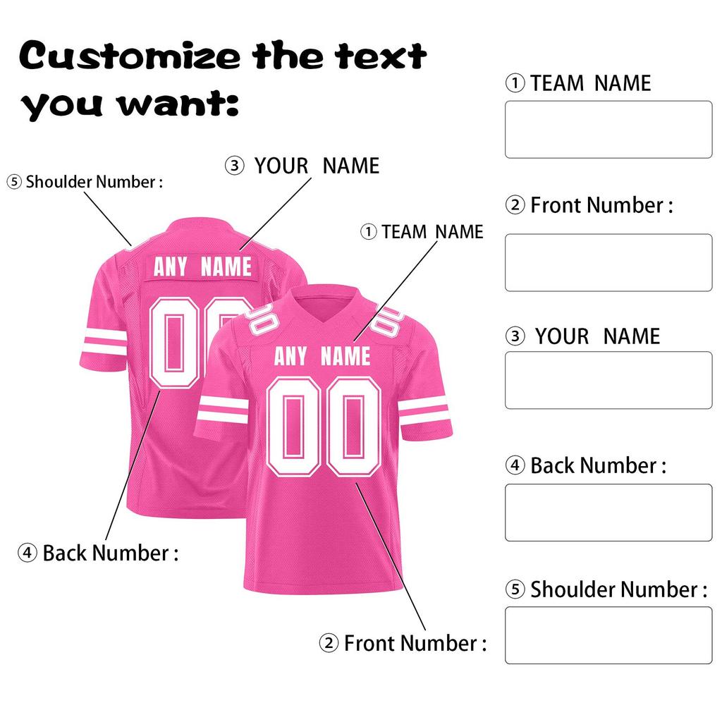 Custom Football Jerseys Personalized Printed Team Name & Number Sports Uniform For Men Women Youth
