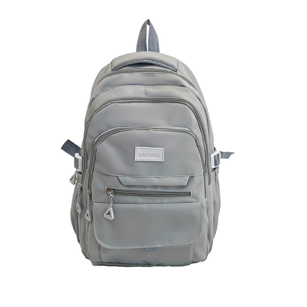 Casual simple middle school student schoolbag female Korean version middle and high school class backpack large capacity light backpack