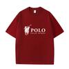 D06-111 MINISO 2026 Summer POLO SPORT Classic Logo Men Women 100% Cotton T-Shirt Casual Short Sleeve O-Neck Top